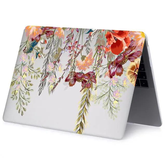 Alt view image 5 of 5 - Bandless Case Compatible with MacBook Pro 13 inch 2020 2019 2018 2017 2016 Release A2338(M1) A2251 A2289 A2159 A1989 A1706 A1708, Plastic Hard Case Shell Cover & Keyboard Skin Cover - Flower