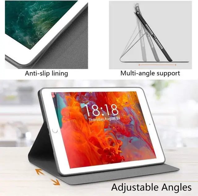 Alt view image 5 of 5 - BVDIKMI Case for Fire HD 8 and HD 8 Plus Tablet (10th Generation 2020 Release), Slim PU Leather Cover with Auto Sleep Wake Feature Folio Case for All-New  Fire HD 8,Galaxy Butterfly Cat