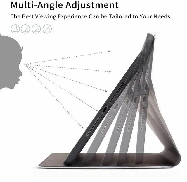 Alt view image 5 of 5 - Case for  Fire HD 10 Tablet (Only 11th Generation, 2021 Release), PU Leather Folding Smart Stand Cover with Auto Sleep Wake Feature Folio Case for New Fire HD 10.1",Pink Rese Butterfly Skull