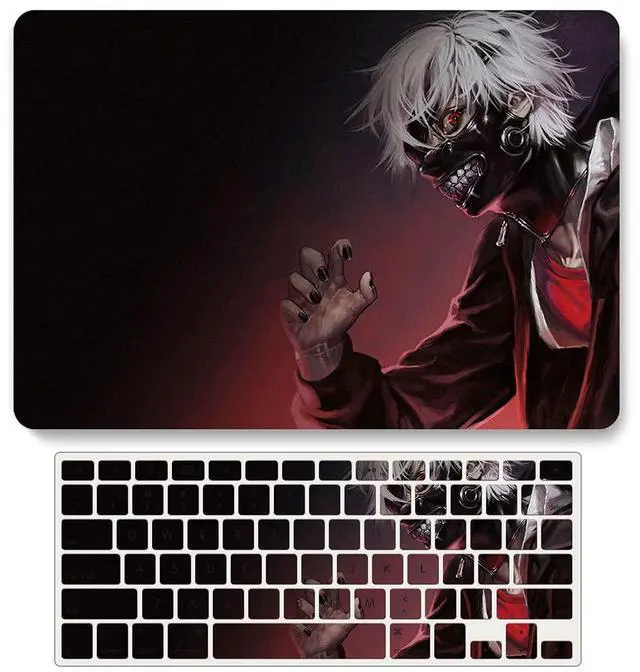 Main image of Bandless Case Compatible with MacBook Pro 13 inch 2020 2019 2018 2017 2016 Models:A2338 M1 A2251 A2289 A2159 A1989 A1706 A1708, Plastic Hard Case Protective Cover & Keyboard Cover - Tokyo Ghoul