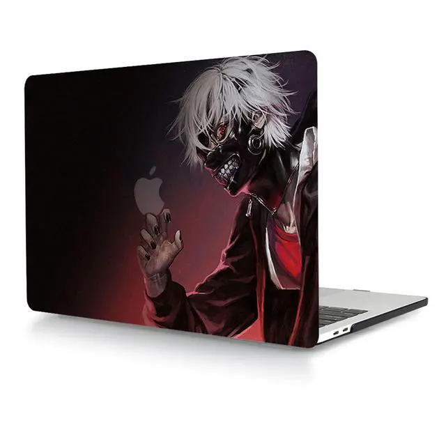 Alt view image 2 of 5 - Bandless Case Compatible with MacBook Pro 13 inch 2020 2019 2018 2017 2016 Models:A2338 M1 A2251 A2289 A2159 A1989 A1706 A1708, Plastic Hard Case Protective Cover & Keyboard Cover - Tokyo Ghoul