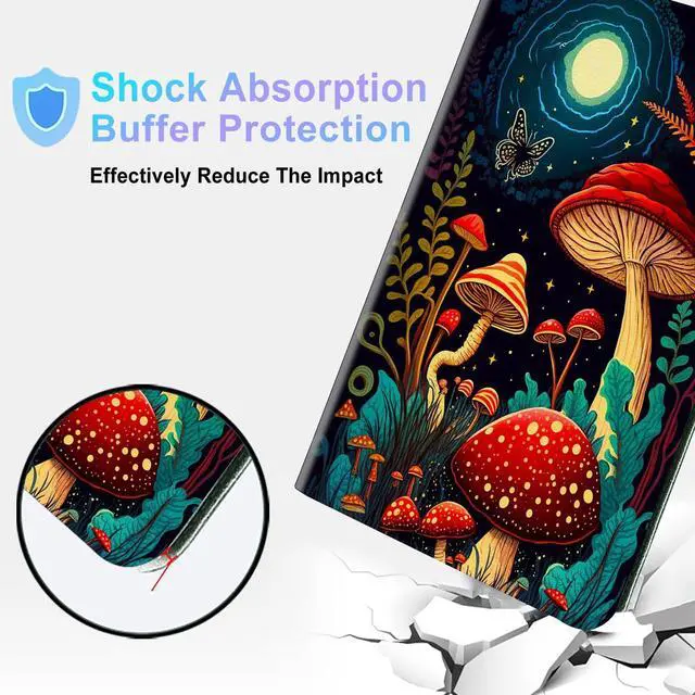 Alt view image 4 of 5 - BPQOJB for All-New Fire Max 11 Case 13th Generation 2023 Release 11 inch with Adjustable Stand & Auto Wake/Sleep Feature Smart Protect Cover Tablet Case - Mushroom Moon