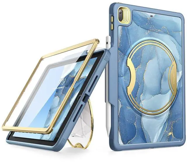 Main image of Clayco Nebula Case for iPad 9th/8th/7th Generation Case 10.2 Inch 2021/2020/2019, Multi-Angle Viewing Full Body Stand Cover for iPad 10.2" with Built-in Screen Protector & Pencil Holder, Ocean