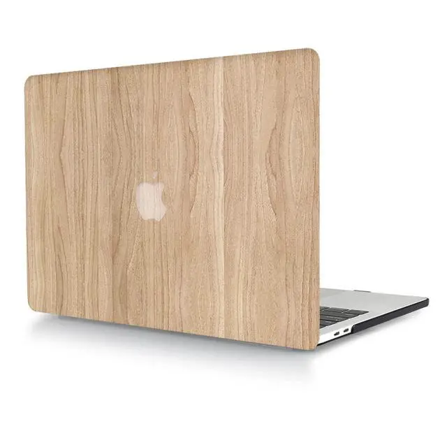 Alt view image 2 of 5 - Case Compatible with MacBook Pro 15 inch 2019 2018 2017 2016 Release A1990 A1707, Plastic Hard Case Cover + Keyboard Protector for MacBook Pro 15 with Touch Bar & Touch ID - Wood Grain