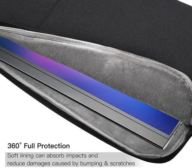 Alt view image 4 of 5 - 18.5 Inch Portable Monitor Case Sleeve Bag Compatible with Most Large 18.5 Inch Portable Monitor Water Resistant Carrying Pouch Bag with Pocket(18.1x11.8 Inch)