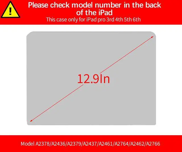 Alt view image 2 of 5 - Berkin Arts Compatible with iPad Pro 12.9 Inch 2022(6th Gen) Case/2021(5th Gen) Case Folio Case Premium Leather Cover Ukiyo-e Japanese Style (The Great Wave by Hokusai)