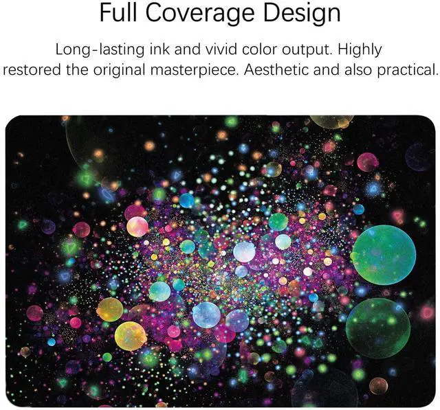 Alt view image 3 of 5 - Berkin Arts iPad Air 4th/5th Generation (10.9 Inch) Case 2020/2021 Folio Case Premium Leather Cover Holography Cosmic Colorful Galaxy Theme