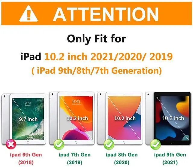 Alt view image 2 of 5 - BRAECN for iPad 9th Generation Case10.2 inch,iPad 8th/7th Gen Kids Protective Case with Hand Strap,Kickstand, Shoulder Strap, Pencil Holder, Pencil Cap for iPad 9th Gen 2021/2020/2019(Black)