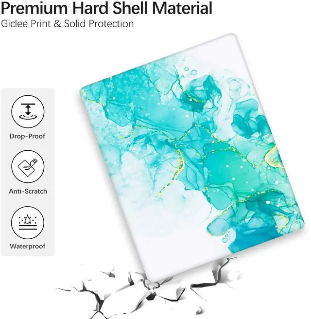 Alt view image 4 of 5 - Berkin Arts Compatible with MacBook Air 13 inch Cover, 2022, 2021, 2020-2018 Release A1932 with Touch ID with Keyboard Cover & Screen Protector Cloisonnism Green Teal Gaming PC Skin