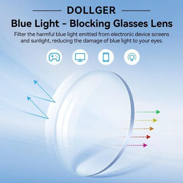Alt view image 5 of 5 - Dollger Blue Light Blocking Glasses For Woman Men Thick Frame Square Non-Prescription Myopia, For Computer,Gaming,Phone Use Hawksbill turtle