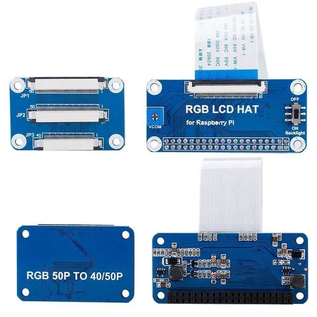 Alt view image 4 of 5 - Colorful LCD Driver Board Kit for - 50Pin to 40Pin Adapter Board - Support 5 inch (40PIN LCD), 7 inch(50PIN LCD), 10.1 inch(50PIN LCD)
