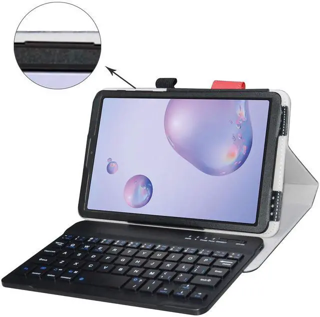 Alt view image 2 of 5 - Bige for Galaxy Tab A 8.4 2020 Keyboard Case,PU Leather Cover with Romovable Keyboard for Samsung Galaxy Tab A 8.4 2020 Model SM-T307 (Verizon/T-Mobile/Sprint/AT&T) Tablet,Black