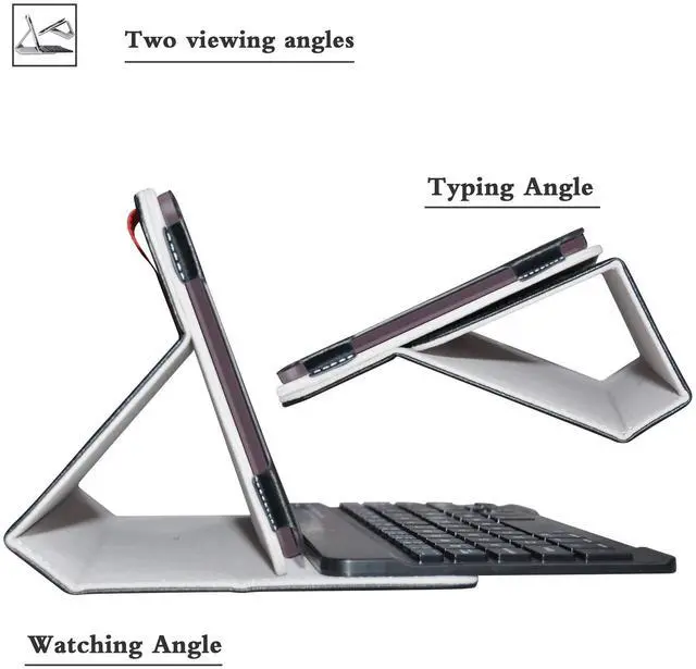 Alt view image 5 of 5 - Bige for Galaxy Tab A 8.4 2020 Keyboard Case,PU Leather Cover with Romovable Keyboard for Samsung Galaxy Tab A 8.4 2020 Model SM-T307 (Verizon/T-Mobile/Sprint/AT&T) Tablet,Black