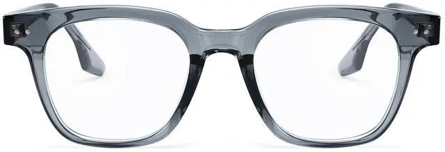 Main image of Dollger Blue light Glasses for Women Men Square Frame Computer Screen Blue light Blocking Eyeglasses Oversized Fashion Clear Gray Glasses