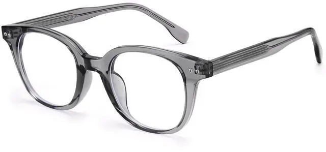 Main image of Dollger Blue Light Blocking Glasses For Woman Men Thick Frame Square Computer BlueLight Glasses Clear Lens Non-Prescription Transparent Grey