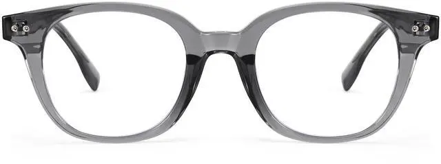 Alt view image 2 of 5 - Dollger Blue Light Blocking Glasses For Woman Men Thick Frame Square Computer BlueLight Glasses Clear Lens Non-Prescription Transparent Grey