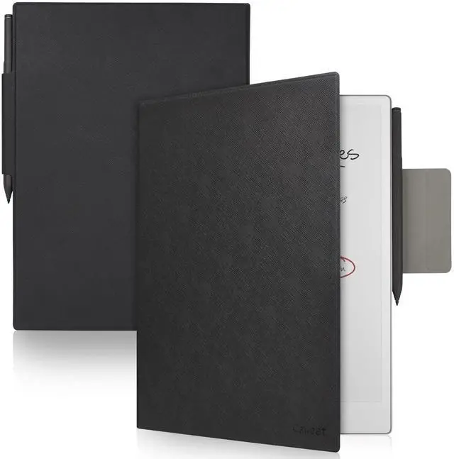 Main image of Caweet Case for Remarkable Paper Pro 11.8 Inch 2024 Released, Premium PU Leather Lightweight Book Folio Cover with Bulit-in Magnet & Pen Holder, Black