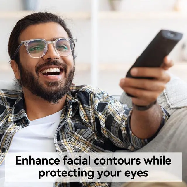 Alt view image 2 of 5 - Dollger Square Blue Light Blocking Glasses Women Men Computer Eyeglasses Fashion Light Weight TR90 Blue Light Glasses