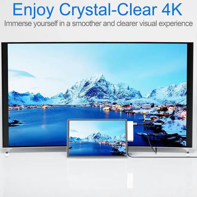 Alt view image 4 of 5 - Surface Pro 7 Docking Station, Microsoft Surface Pro 7 USB Hub with 4K HDMI+ USB C Audio & Data Transfer+ 2 USB 3.0 Ports+ TF/SD Card Slot, Surface Accessories Adapter for Surface Pro 7