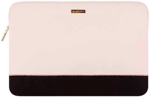 Main image of Comfyable Laptop Sleeve 15 Inch 14 Inch, Computer Bag Compatible with 15" MacBook Air (Snug Fit) M4 2025 & 14" MacBook Pro (Loose Fit) - Cute Cover Case for Women- Pink & Black