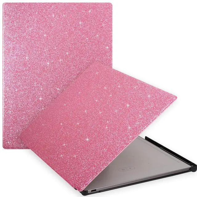 Main image of Caweet Case for Remarkable Paper Pro 11.8" 2024, Slim Hard Back Shell Protective Book Folio Cover with Built-in Pen Holder and Auto Wake/Sleep, Glitter Pink