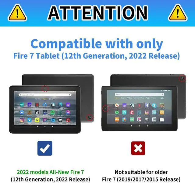 Alt view image 2 of 5 - CGFGHHUY for All-New Kindle Fire 7 Tablet Case 12th Generation 2022 Release 7 inch Lightweight Protective PU Leather Smart Stand Cover with Auto Wake Sleep - Turtles and Sunflowers