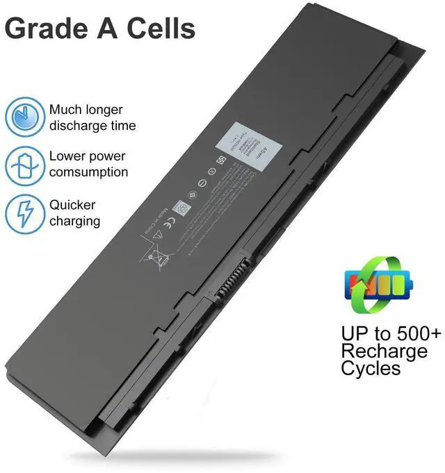 Alt view image 3 of 5 - BND WD52H Battery Fit for Dell Latitude E7240 E7250 12 7000 451-BBQD 451-BBFX 451-BBFW GVD76 KWFFN J31N7 NCVF0 VFV59 JN0J1 HJ8KP F3G33 FW2NM 0W57CV Laptop Battery Replacement 7.4V 45Wh