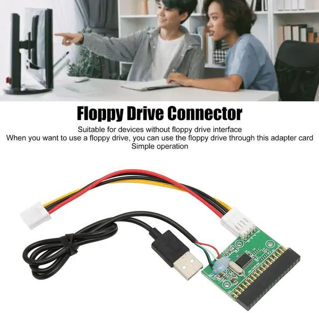 Alt view image 4 of 5 - Demeras 1 44MB 3 5in Floppy Drive Connector, Durability Portable Practical Plug and Play Floppy Drive Connector for Motherboard