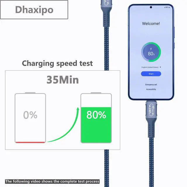Alt view image 5 of 5 - Dhaxipo USB 4 for Thunderbolt 4 Cable 5FT, 40 Gbps Data Transfer with 240W and 4K@144Hz 5K@60Hz or 8K@30Hz,Compatible with Thunderbolt 4/3 Cable and USB C,fit for Laptop,Docking,Monitor and More