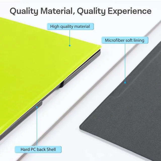 Alt view image 5 of 5 - CoBak Case for Remarkable 2 Tablet - Lightweight and Hard Back Shell Protective Book Folio Cover with Built-in Pen Holder - Only for 10.3" 2020 Released (Fluorescent Green)