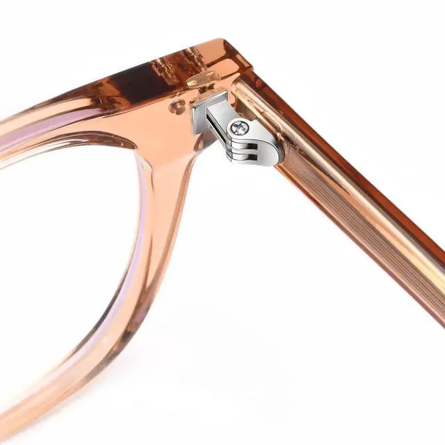 Alt view image 4 of 5 - Dollger Blue Light Blocking Glasses For Woman Men Thick Frame Square Computer BlueLight Glasses Clear Lens Non-Prescription Transparent tea
