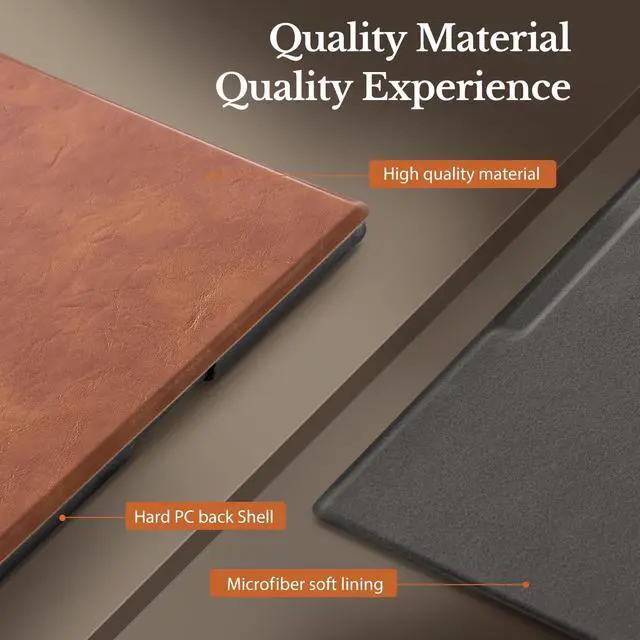 Alt view image 5 of 5 - CoBak Case for 11.8" Remarkable Paper Pro Color Tablet 2024 Released- Smart Auto Sleep/Wake Folio Lightweight Protective Cover with Built-in Pen Holder and Nibs Holder (Vintage Brown)