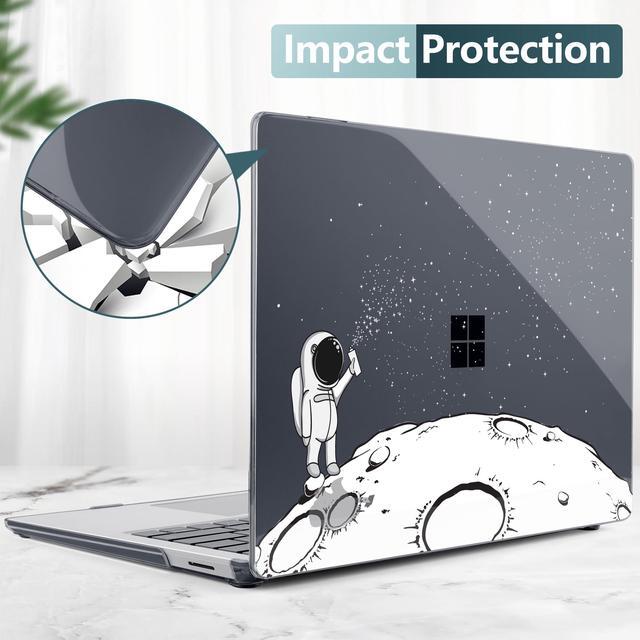 Alt view image 5 of 5 - DONGKE Case for Microsoft Surface Laptop (2024), Windows 11 Copilot+ PC, 13.8 Inch Touchscreen Display, Protective Plastic Hard Shell Case with Keyboard Cover & Screen Protector - Astronaut