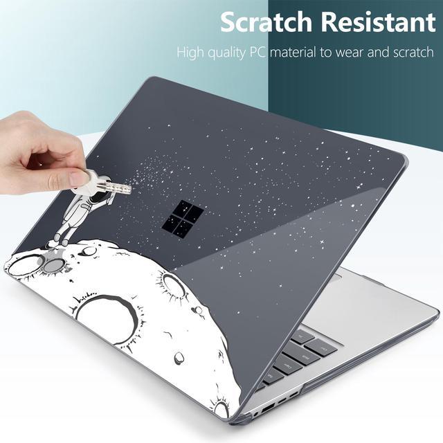 Alt view image 4 of 5 - DONGKE Case for Microsoft Surface Laptop (2024), Windows 11 Copilot+ PC, 13.8 Inch Touchscreen Display, Protective Plastic Hard Shell Case with Keyboard Cover & Screen Protector - Astronaut
