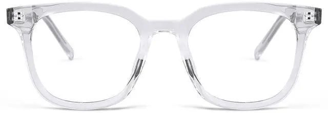 Alt view image 2 of 5 - Dollger Blue Light Blocking Glasses For Woman Men Thick Frame Square Non-Prescription Myopia, For Computer,Gaming,Phone Use Brown tea