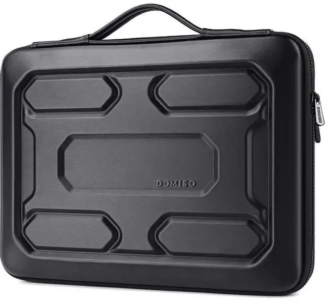 Main image of DOMISO 14 inch Laptop Sleeve with Handle Shockproof Computer Bag Waterproof EVA Protective Carrying Case for 14" ThinkPad E480/Yoga 920/13.5" Microsoft Surface Book/HP Pavilion 14 Stream 14, Black