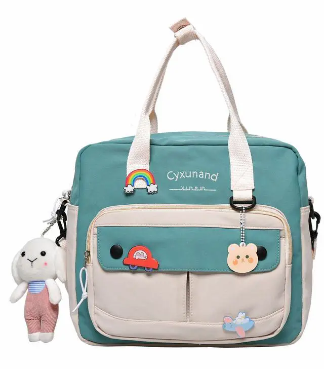 Main image of Cute Bags Kawaii Backpack Messenger Bag For School,Aesthetic Backpacks Multifunction Laptop Japanese Ita for Teen Girls Kids Lunch Totes