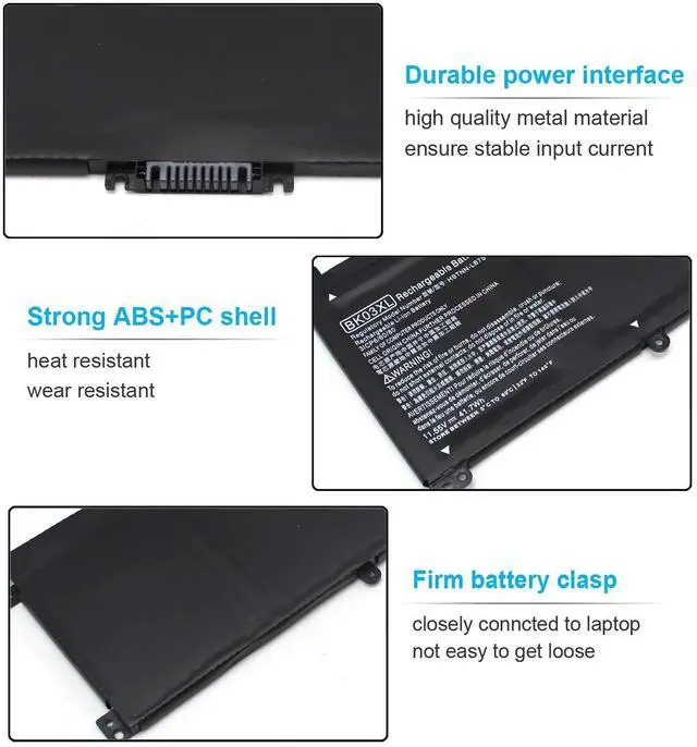 Alt view image 3 of 5 - BK03XL 916811-855 Battery for HP Pavilion X360 14-ba0xx 14-ba1xx 14-ba2xx 14m-ba1xx 14m-ba0xx 14-ba153cl 14-ba253cl 14-ba125cl 14-ba013dx 14-ba175nr 14m-ba114dx 14m-ba011dx 14m-ba013dx 14m-ba015dx