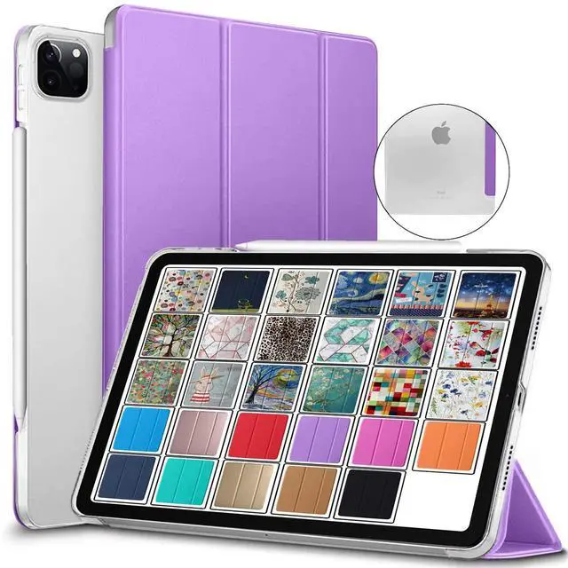 Main image of DuraSafe Cases for iPad Pro 12.9 inch 4th Generation 2020 PC Cover A2229 MY2H2LL/A MY2J2LL/A A2069 MXAT2LL/A MXAV2LL/A MXAU2LL/A MXAW2LL/A A2233 MY3K2LL/A MY3J2LL/A MXFY2LL/A MXG02LL/A - Lavender