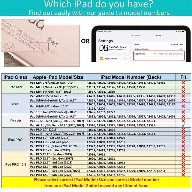 Alt view image 2 of 5 - DuraSafe Cases for iPad Air 6th 2024 5th 2022 4th 2020 [Air 4 5 6 11] A2588 A2316 MM6R3LL/A MM6T3LL/A MYHX2LL/A Smart Profile Viewing Angle Stand Printed Flip Cover - Bunny Hat