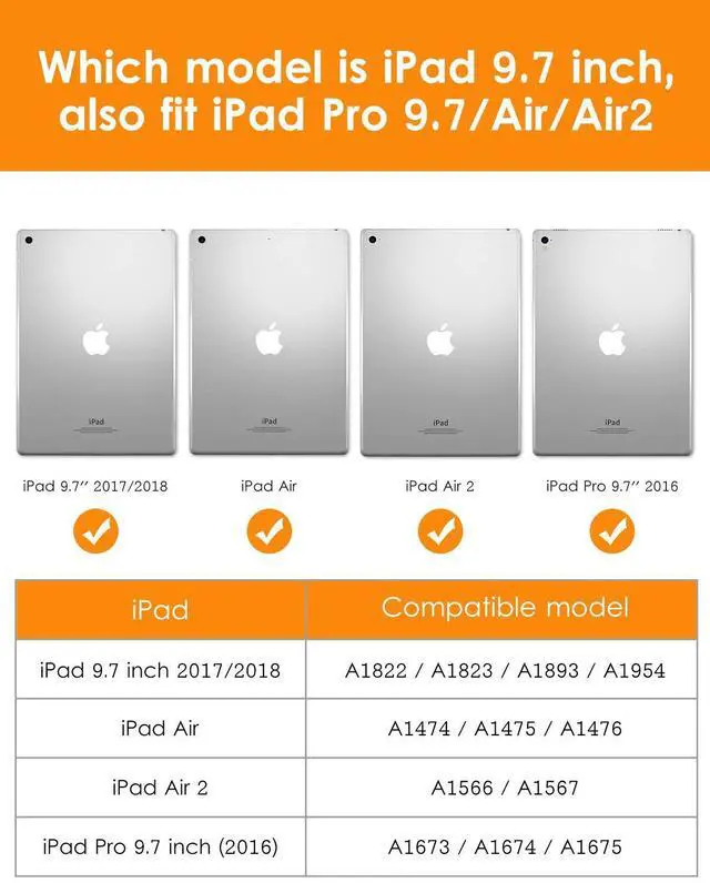 Alt view image 3 of 5 - DTTO for iPad 9.7 Inch 5th/6th Generation 2018/2017 Case, Premium Leather Folio Stand Cover Case and PU Leather Pencil Sleeve Pouch for Apple iPad 9.7 inch, Also Fit iPad Pro 9.7/Air 2/Air, Green