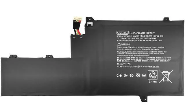 Alt view image 3 of 5 - AN*GWEL OM03XL Laptop Battery Compatible with HP EliteBook x360 1030 G2 Series Notebook 63167-171 863167-1B1 863280-855 HSTNN-IB70 HSTNN-IB7O HSTNN-1B70 HSN-I04C OMO3XL 0MO3XL OM03057XL[11.55V 57Wh]
