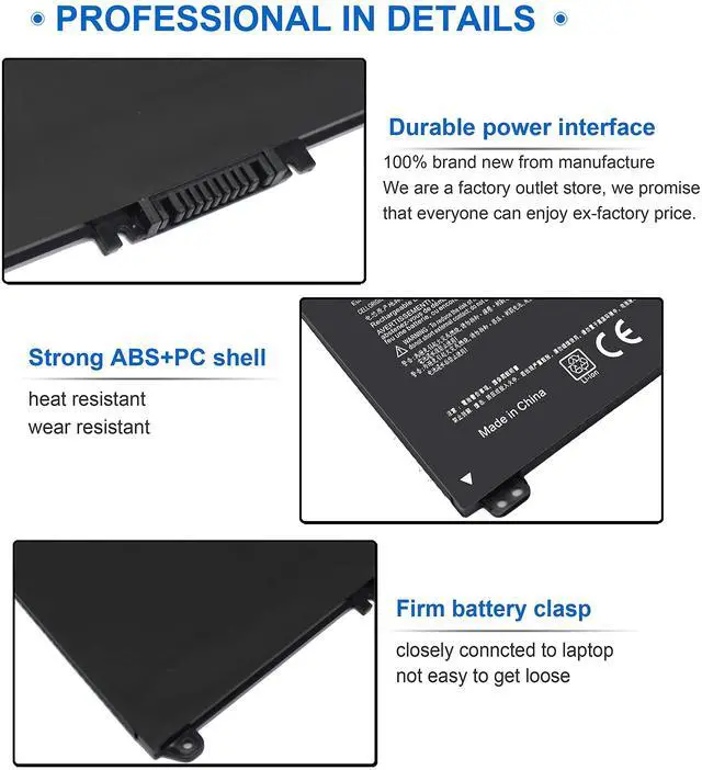 Alt view image 4 of 5 - HT03XL L11119-855 Battery for HP Pavilion 15-cs3xxx 15-cs2xxx 15-cs1xxx 15-cs0xxx 15-cw0xxx 15-cw1xxx 15-cw0 15t-cs300 15t-cs200 15t-cs0 15-cs3073cl 15-cs3153cl 15-cs3063cl 15-cs2073cl 15-cs1063cl