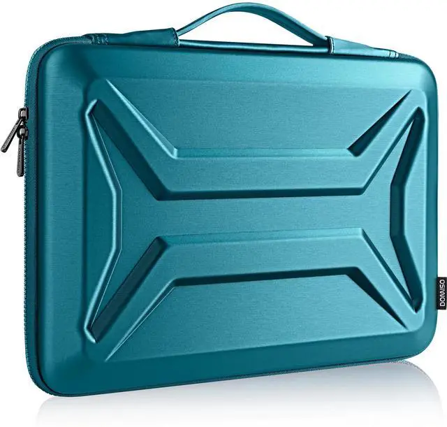 Alt view image 2 of 5 - DOMISO 14 Inch Laptop Hard Case, Waterproof Shockproof Hard Shell Laptop Sleeve Protective Computer Bag for Most 14" Laptops/Lenovo ThinkPad/Dell XPS/HP Pavilion/Macbook Pro, Teal