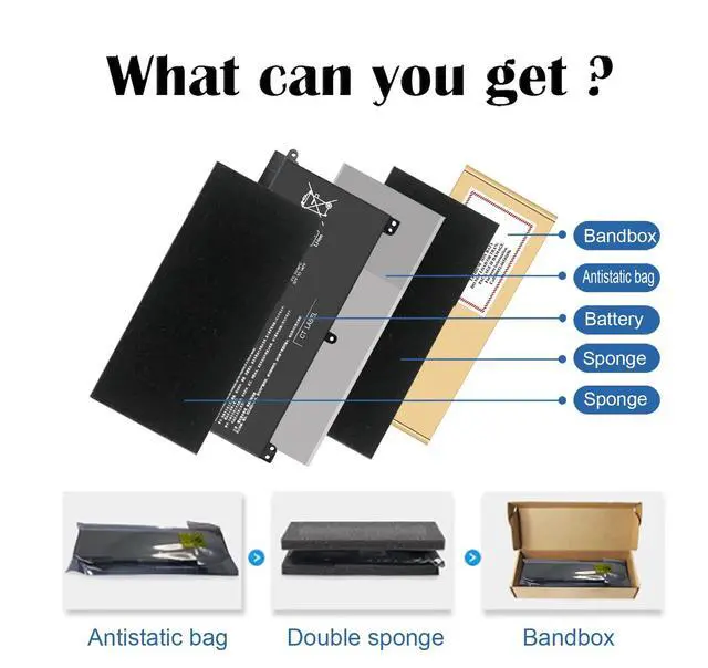 Alt view image 5 of 5 - Laptop BI03XL ON03XL 844203-850 844203-855 BIO3X Battery for HP Pavilion X360 13-U M3-U m3-u001dx m3-u103dx 13-u003la Stream 14-AX 14-ax010wm 14-ax020wm 14-ax030wm 14-ax040wm 915230-541 Bateria
