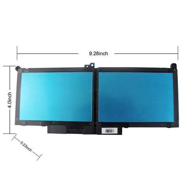 Alt view image 5 of 5 - F3YGT Replacement Dell Latitude 7490 Battery 7480 Laptop Battery 2X39G for Dell Latitude 7280 7380 7390 P29S002 7480 7490 P73G002 7290 Series ODM3WC DM6WC KG7VF 451-BBYE 453-BBCF P73G f3ygt Batteries.