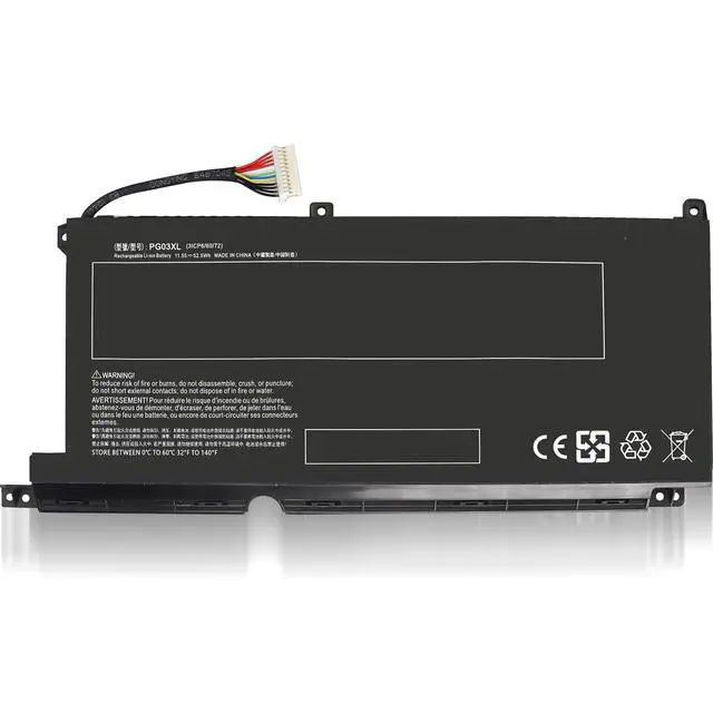 Alt view image 5 of 5 - PG03XL Replacement HP Pavilion Gaming 15-DK 15T-DK 15-EC Laptop Battery for hp Pavilion 15-DK0XXX 15-DK0056WM 15-DK0068WM 15-DK0055NR 15T-DK200 15-EC0013DX 15-EC1073DX L48495-005 52.5Wh(Type A)