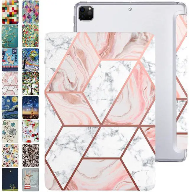 Main image of DuraSafe iPad Pro 12.9 inch 4th Generation Printed Cover A2229 MY2H2LL/A MY2J2LL/A A2069 MXAT2LL/A MXAV2LL/A MXAU2LL/A MXAW2LL/A A2233 MY3K2LL/A MY3J2LL/A MXFY2LL/A MXG12LL/A MXFX2LL/A - Marble Pink