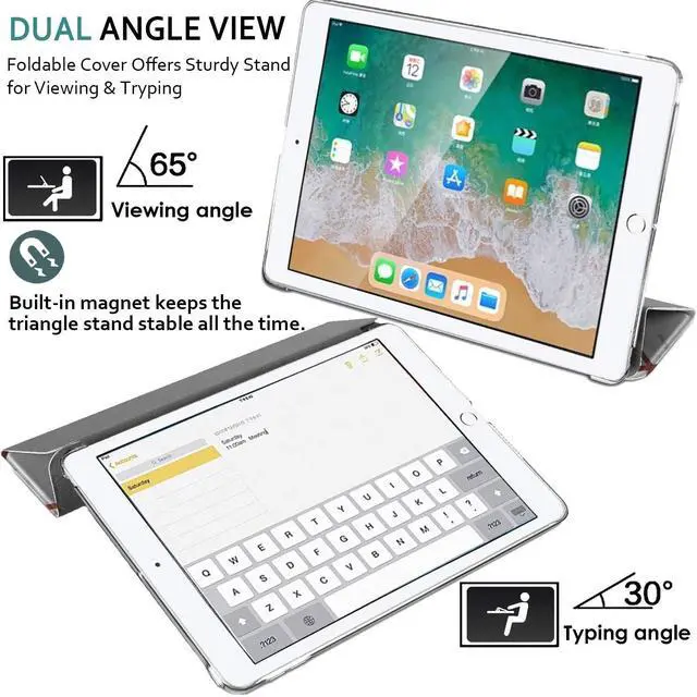 Alt view image 4 of 5 - DuraSafe iPad Pro 12.9 inch 4th Generation Printed Cover A2229 MY2H2LL/A MY2J2LL/A A2069 MXAT2LL/A MXAV2LL/A MXAU2LL/A MXAW2LL/A A2233 MY3K2LL/A MY3J2LL/A MXFY2LL/A MXG12LL/A MXFX2LL/A - Marble Pink