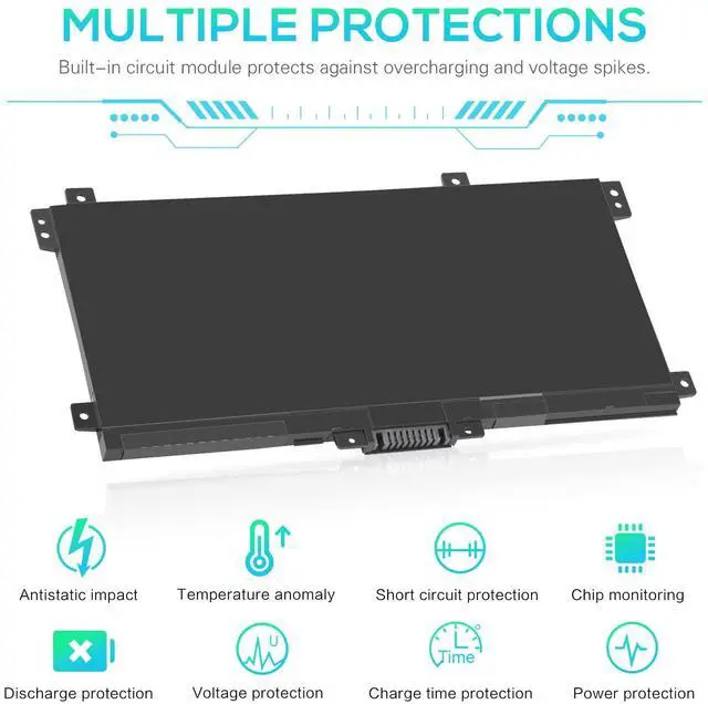 Alt view image 5 of 5 - LK03XL Battery for HP Envy X360 Convertible 17m-ae0xx 17-bw 17m-ae111dx 15m-bp1xx 15m-cn0xxx 15-cn0xxx 15m-cp0xxx 15m-cn0012dx 15m-cn0011dx 15m-bq021dx 15m-bp112dx 916368-421 l09281-855 916814-855